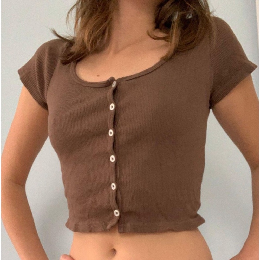 BRANDY MELVILLE brown zelly top
